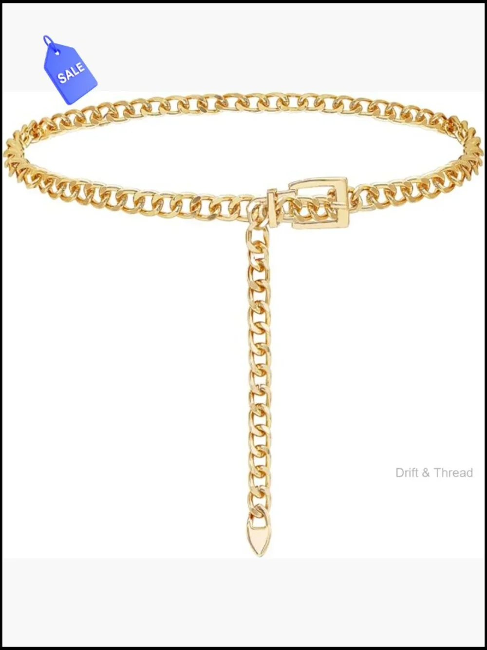Adjustable Metal Chain Belt for Dresses - Multi-Layer Waist Chain